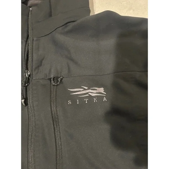 Sitka Gear Jetstream Jacket Mens Medium Black Windstopper Softshell Hoody - Picture 4 of 6
